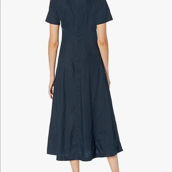 Club Monaco Scoop Neck Midi Dress Linen size 00 - Picture 5 of 6